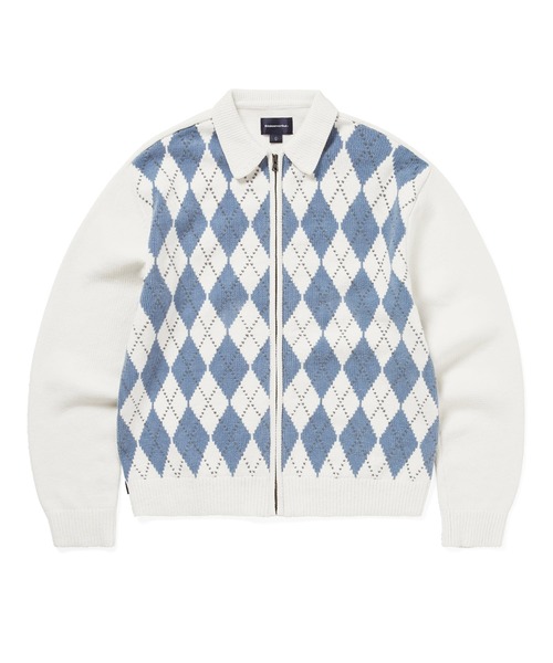thisisneverthat（ディスイズネバーザット） カーディガン Argyle Zip