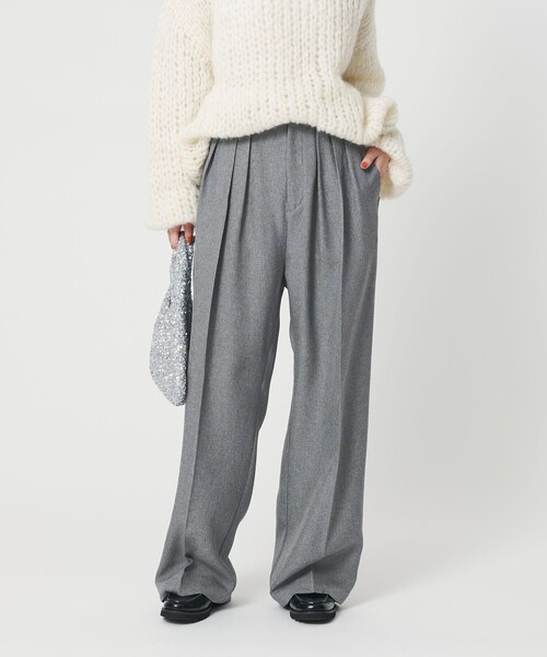 BEAUTY＆YOUTH UNITED ARROWS パンツ 「WEB限定」ポリエステル タック