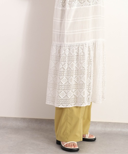 「cepo」 長袖ワンピース M オフホワイト レディース_画像5