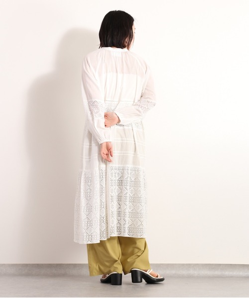 「cepo」 長袖ワンピース M オフホワイト レディース_画像9