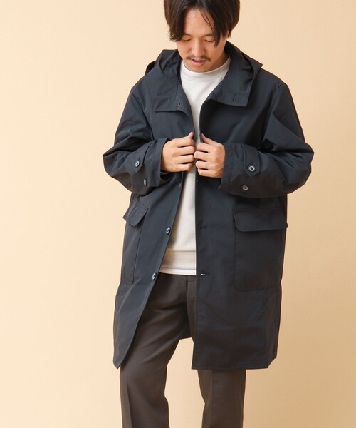 Stone ネイビー ナイロンコートジャケットLサイズ TAION（タイオン