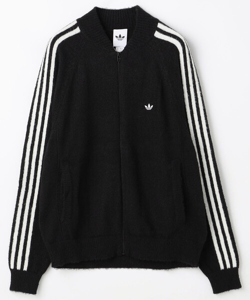 美品adidas☆ニット ジャケット ブルゾン adidas（アディダス） ブルゾン アウター KNIT TRACK TOP メンズ