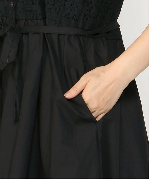 「PREFERIR」 キャミソールワンピース MEDIUM ブラック レディース_画像6