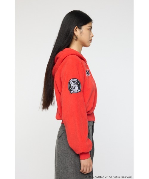 MOUSSY（マウジー） トレーナー スウェット AVIREX FLEECE フーディー