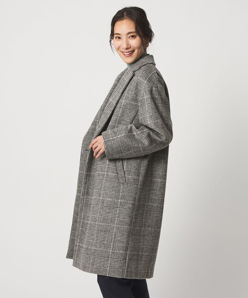ビーバー チェスターコート ＜A DAY IN THE LIFE＞グレンチェック A DAY IN THE LIFE コート チェスターコート ビーバー チェスター