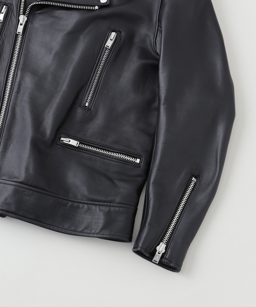 A LEATHER（エーレザー） 革ジャン ライダース MOTO JACKET メンズ