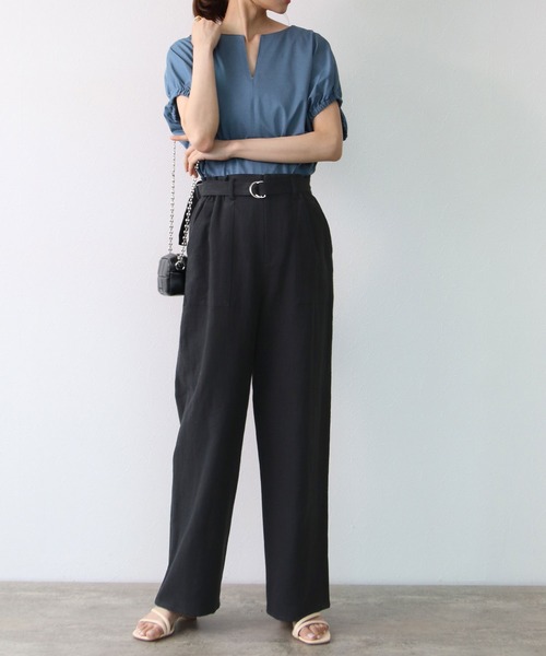 「TITE IN THE STORE」 「NOUQUE」半袖カットソー 38 ブラック レディース_画像7