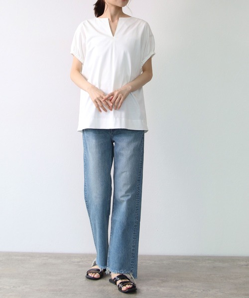 「TITE IN THE STORE」 「NOUQUE」半袖カットソー 38 ブラック レディース_画像8