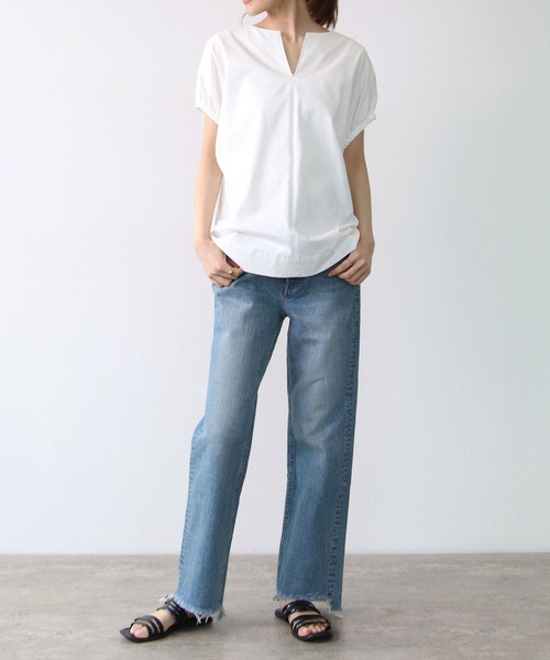 「TITE IN THE STORE」 「NOUQUE」半袖カットソー 38 ブラック レディース_画像9