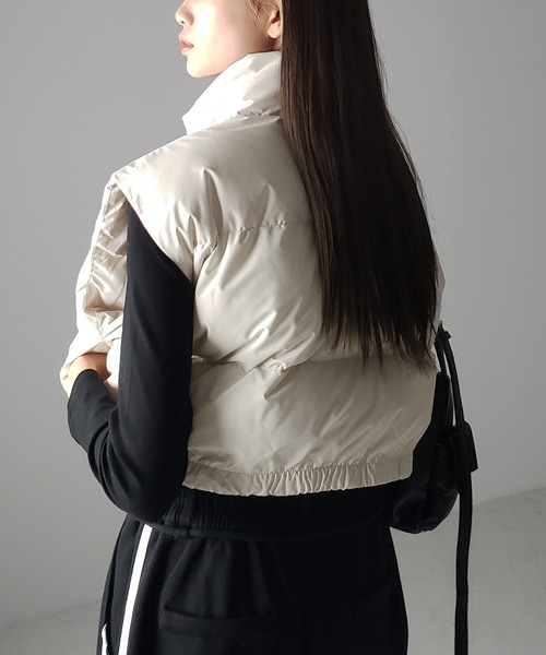 「me+em select」 ベスト FREE ブラック レディース_画像9