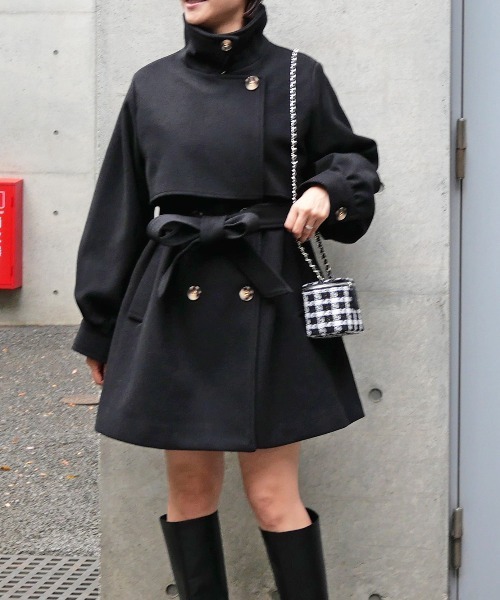 FUN トレンチコート コート トレンチ2WAYコート レディース : ZOZOTOWN