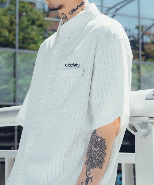 「Subciety」 半袖シャツ X-LARGE ホワイト メンズ_画像7