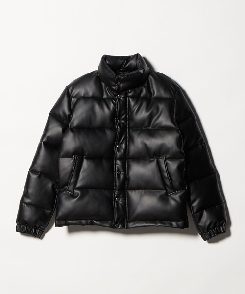 A DAY IN THE LIFE ブルゾン アウター レザーライク スタンドカラー