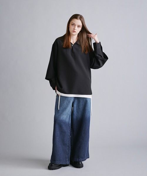 「SOCCE」 長袖シャツ M ブルー メンズ_画像4