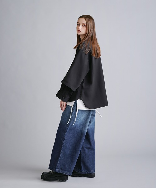 「SOCCE」 長袖シャツ M ブルー メンズ_画像5