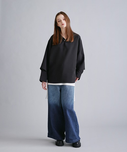 「SOCCE」 長袖シャツ M ブルー メンズ_画像6