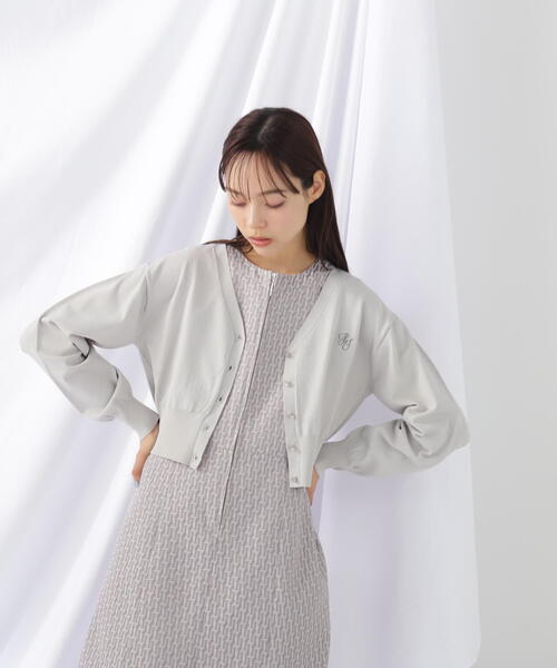 「JILL by JILL STUART」 ニットカーディガン FREE ブルー レディース_画像3