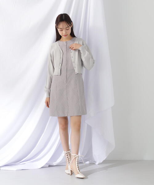 「JILL by JILL STUART」 ニットカーディガン FREE ブルー レディース_画像5