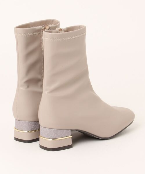 「JELLY BEANS」 ショートブーツ S アイボリー レディース_画像2