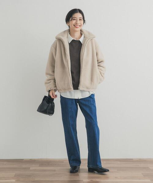 【特価セール】[ドアーズ] ボア ジャケット フリース レディース ボアブルゾン アーバンリサーチ ドアーズ URBAN RESEARCH DOORS ZIPボアブルゾン