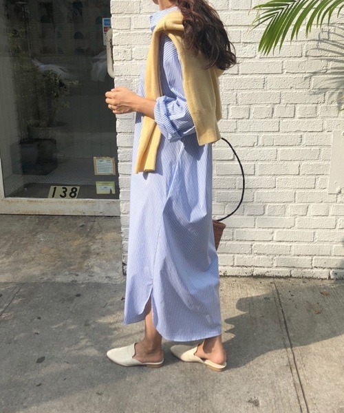 「Chaco closet」 シャツワンピース FREE ピンク レディース_画像7