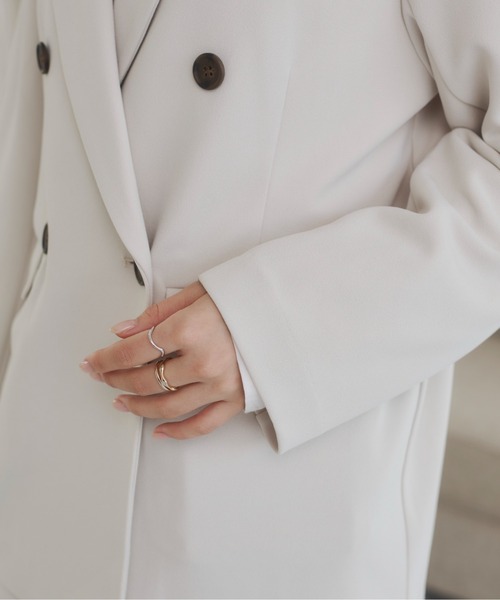 ANGIE ジャケット テーラードジャケット 「セットアップ対応」ダブル