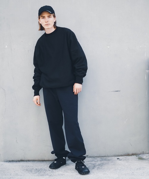 「LOS ANGELES APPAREL」 スウェットパンツ SMALL ブラック メンズ_画像3
