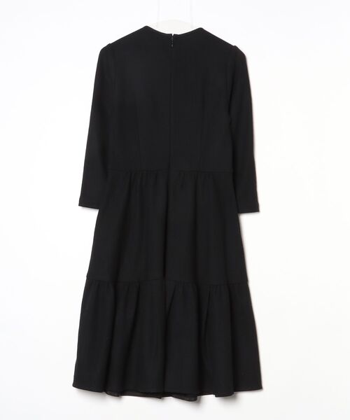 「BORDERS at BALCONY」 長袖ワンピース 36 ブラック レディース_画像2