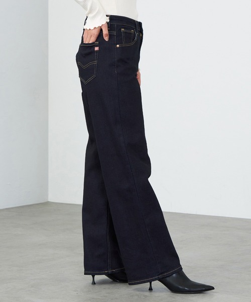 「C17」 デニムパンツ 29 インディゴブルー レディース_画像4