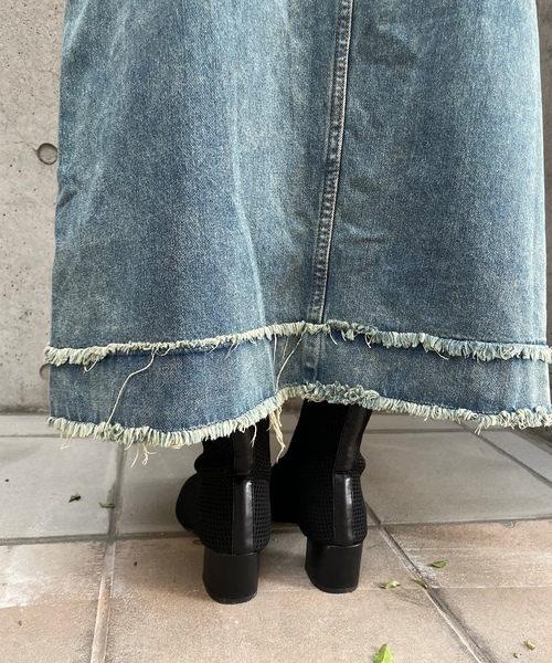 「ROGER AND RAW」 デニムスカート SMALL ブルー レディース_画像5