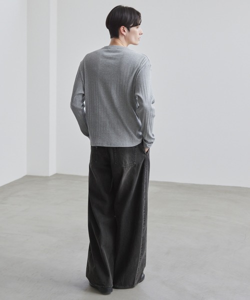 LUENNA ワイドパンツ ジーンズ 「LUENNA」Vintage Curve Denim Pants