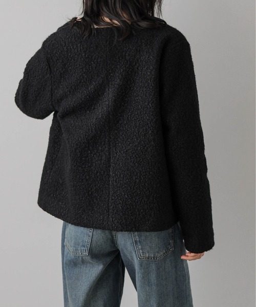 「La-gemme」 ノーカラージャケット フリー ブラウン レディース_画像5