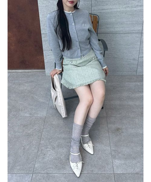 【1月1日まで限定価格】リリーブラウン ツイードタックミニスカート LILY BROWN｜ツイードタックミニスカート | Rakuten Fashion(楽天