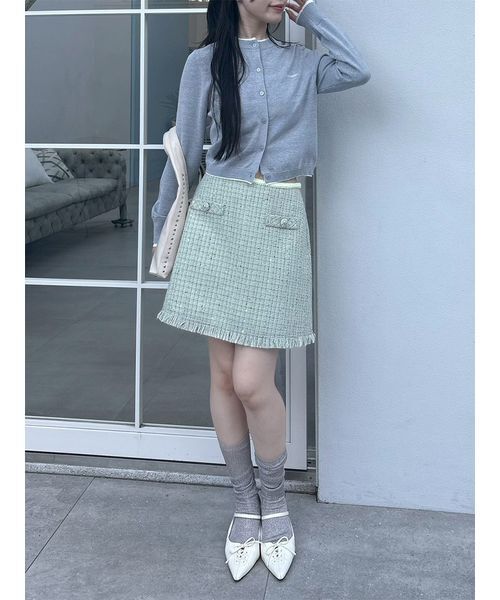 LILY BROWN（リリーブラウン） スカート ツイードミニスカート