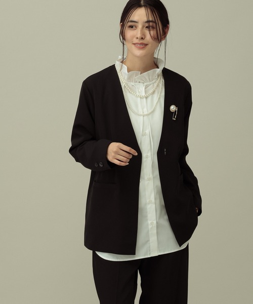LAKOLE（ラコレ） ジャケット ノーカラージャケット 「セレモニー／卒