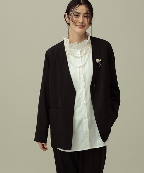LAKOLE（ラコレ） ジャケット ノーカラージャケット 「セレモニー／卒
