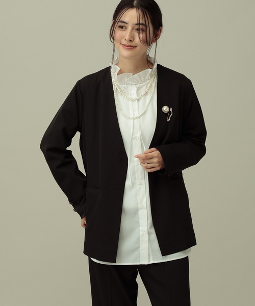 LAKOLE（ラコレ） ジャケット ノーカラージャケット 「セレモニー／卒