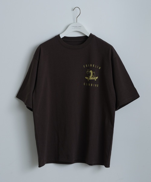 「Franklin Climbing」 半袖Tシャツ LARGE ライトグレー メンズ_画像6