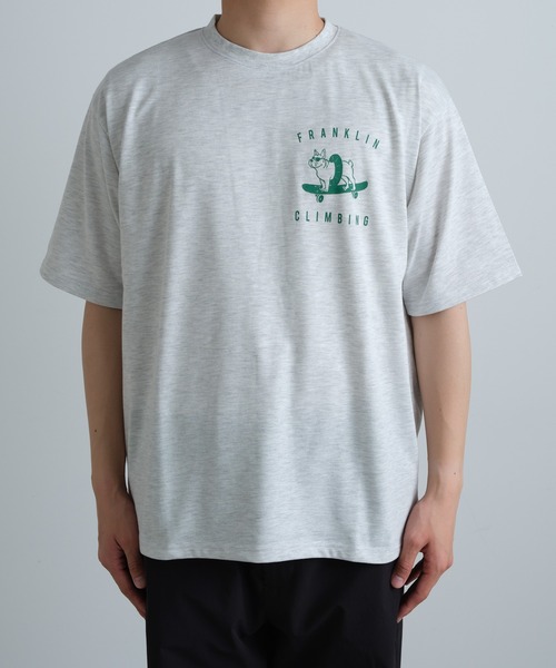 「Franklin Climbing」 半袖Tシャツ LARGE ライトグレー メンズ_画像7