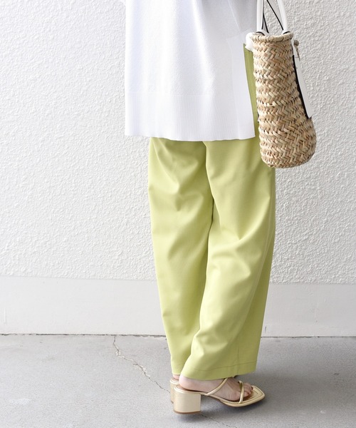 「SHIPS.me」 イージーパンツ L ブルーグレー レディース_画像8