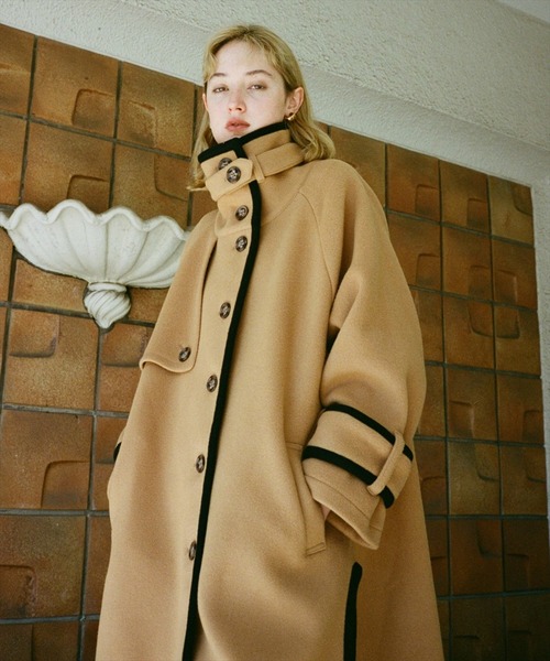 「REDYAZEL」 ピーコート MEDIUM ベージュ レディース_画像3