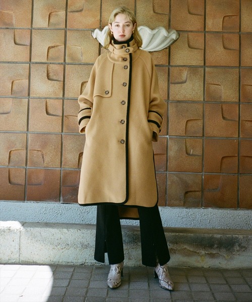 「REDYAZEL」 ピーコート MEDIUM ベージュ レディース_画像4