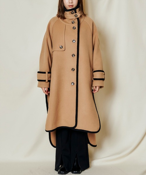 「REDYAZEL」 ピーコート MEDIUM ベージュ レディース_画像8