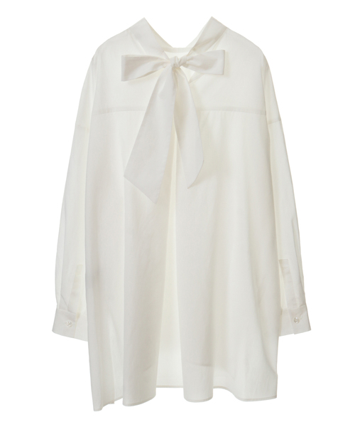 「Liesse」 長袖ブラウス - ホワイト レディース_画像9