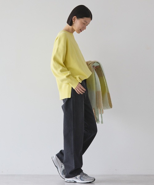 「AMERICAN HOLIC」 長袖ニット M グレー レディース_画像9