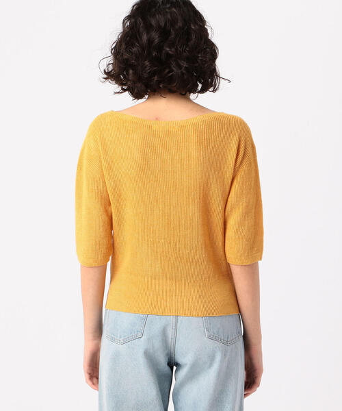 「GALERIE VIE」 半袖ニット S カーキ レディース_画像5