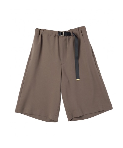 CULLNI クルニ フェイク レザー ナイロン ベルト ショート パンツ CULLNI（クルニ） ハーフパンツ パンツ 短パン Relax Dry Stretch Half