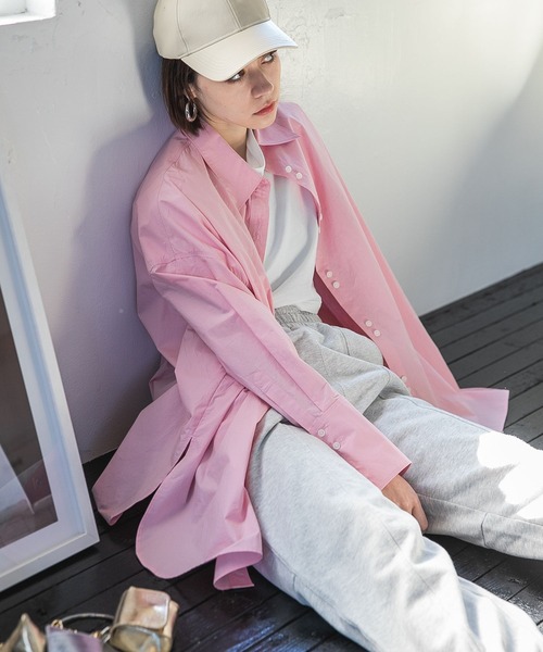 「JEANASIS」 長袖シャツ FREE ブルー レディース_画像2