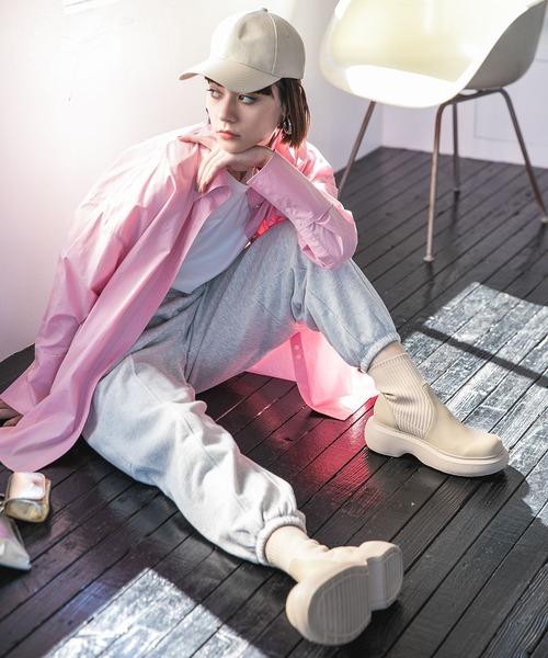 「JEANASIS」 長袖シャツ FREE ブルー レディース_画像9