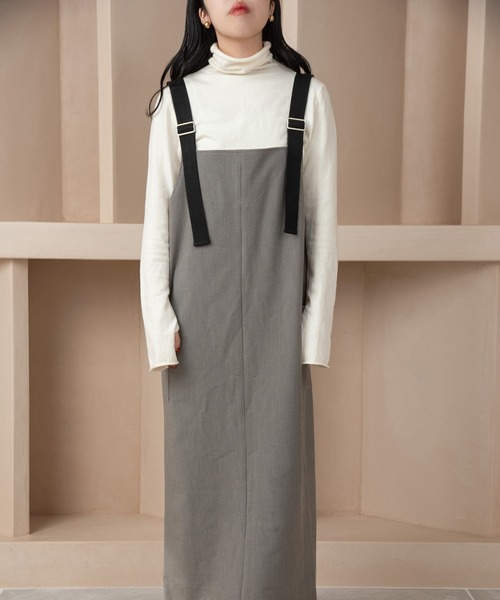 「lawgy」 サロペットスカート FREE ブラウン レディース_画像5